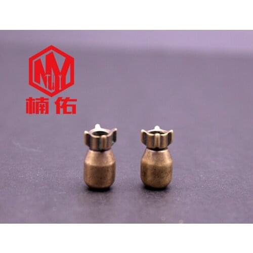 Brass Torpedo Knife Bead EDC Multifunction Tool Accessories Outdoor Bracelet Flashlight Survival Paracord Bead