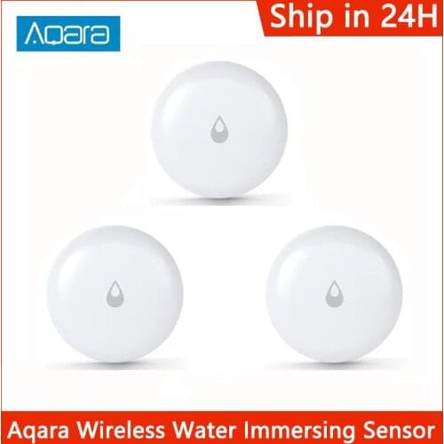 Hot Aqara IP67 Water Immersing Sensor Flood Water Leak Detector For Home Remote Alarm Security Soaking Sensor Zigbee Wireless