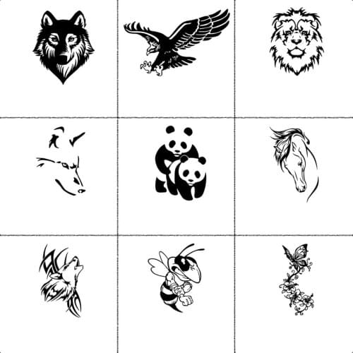 Cartoon Animal Car Sticker Sigh Car Body Window Auto Decoration Car Styling Funny Stickers For Car Decals