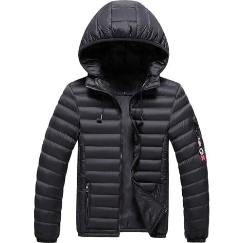 Mens Fashion Warm Parkas Coat Winter Men Hooded Casual High Quality Detachable Hat Parka Male New Arrival Parkas Overcoat