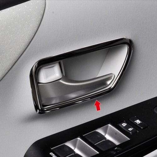 Interior Door Handle Cover for Toyota Prius-A ZVW40 Durable Car Accessories SUS304 Stainless Steel Sticker Car Stickers