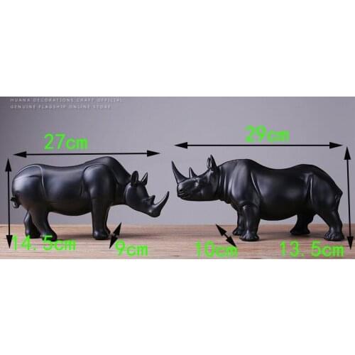 New The modern new Home Furnishing resin crafts decorative explosion rhino small ornaments factory direct gift statue sculpture