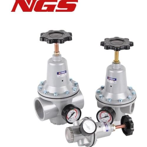 Pneumatic Regulator Pressure Reducing Valve Regulating with Gauge QTY-08/10/15/20/25/32/40/50 DN50 2 Inch DN40 DN32