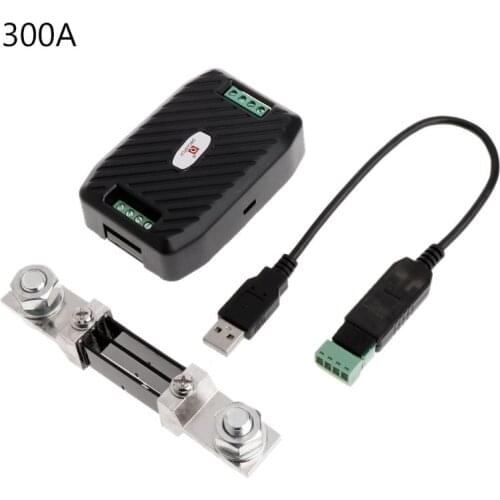 PZEM-017 DC Communication Box RS485 interface Modbus 0-300V 300A Shunt USB Cable qiang
