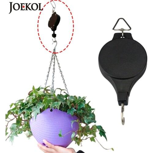 Adjustable Telescopic Retractable Pulley Pull Down Hanger for Potted Plants Hanger for Potted Plants Hanger Hanging Flower Hook