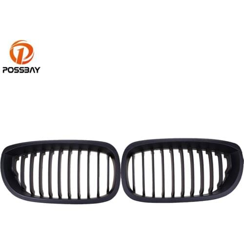 POSSBAY Car Kidney Front Center Grill Grilles for BMW 3-Series E46 325Ci/330Cd/330Ci/M3 CSL Coupe 2003 2004 2005 2006 Facelift