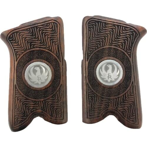 Ruger P85 Compatible Special Series Metal Laser Cut Wooden Grip Mod10