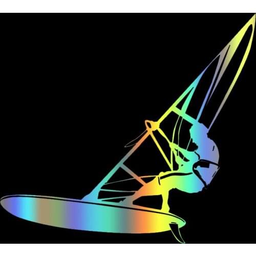 S51453# Various Sizes/Colors Car Stickers Vinyl Decal Windsurfing Motorcycle Decorative Accessories Laptop Helmet