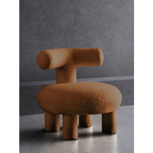 Nordic Simple Designer Childrens Leisure Sofa Chair Living Room Single Cashmere Washing Net Red Shoes Stool Chairs Living Room