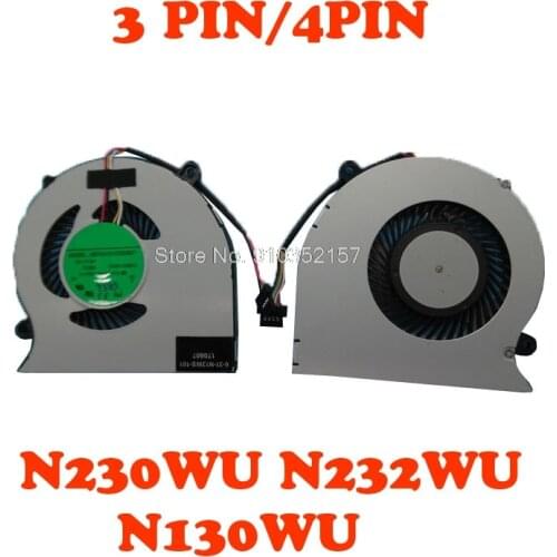 CPU FAN For CLEVO N230WU N232WU N130BU N130WU N131WU 6-31-N130S-101 6-31-N130N-102 6-31-N13WS-101 AB06505HX050301(00N130BU)