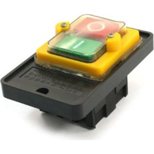 1 Pc LA128KAO-5 AC 380V 10A 3 Phase Latching Waterproof Power Push Button Switch