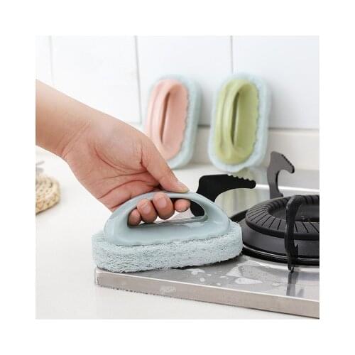 Fiber Sponge Magic Descaling Eraser for Kitchen Bowls Romoving Dust Strain Cleaning Rub Pot Melamine sponge kitchen supplies