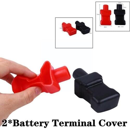 Battery Clamp Protection Cover Car Battery Negative Covers Cap Battery Boat Insulating Terminal Covers Protector Positive R G3C5