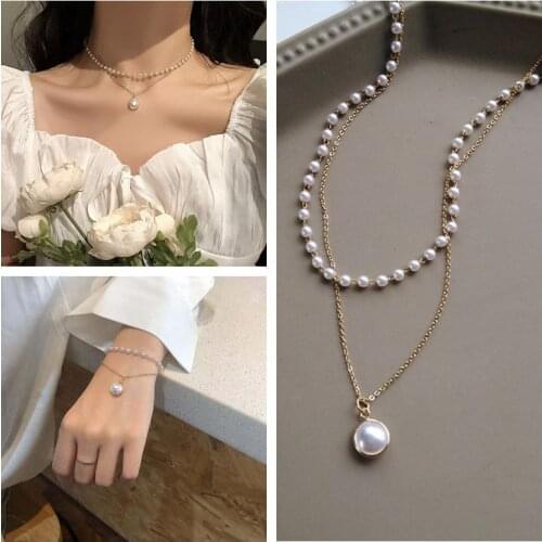 Female Simple Temperament Necklace Fashion Clavicle Chain Neck Jewelry Props Simple Retro Temperament Elegant Chain