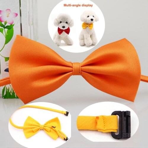 1/4 Pcs/lot Mix Colors Wholesale Pet Grooming Accessories Rabbit Cat Dog Bow Tie Adjustable Bowtie Multicolor Pet Products