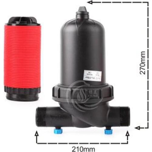 1pc 1.5" Disc/Screen Filter Male Thread T-Type Filter 120 Mesh Gardening Drip Irrigation Fountain Tools