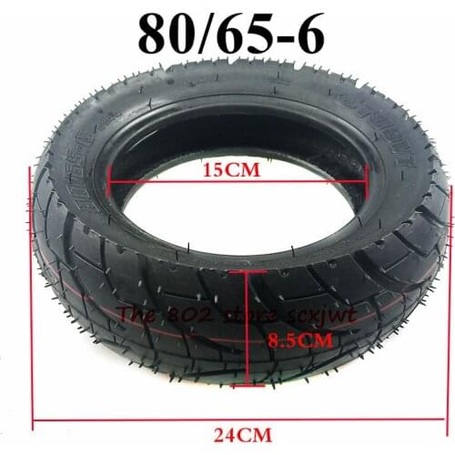 10 Inch 80/65-6 Road Tire Electric Scooter Thicken Widen Inflatable Tyre Zero 10x Kaabo Mantis Pneumatic Part