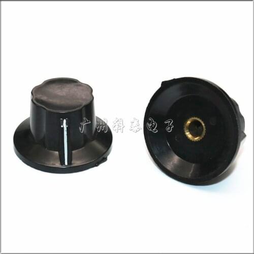 10 Pieces Diameter 38MM height 22MM 18-3 Bakelite Knob With Indication Potentiometer Knob Adjustable Inner Hole 6MM