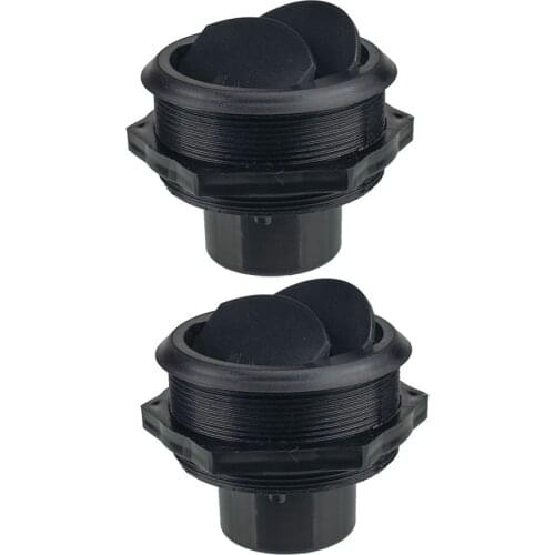 2x 1.81in Universal Round A/C Air Outlet Vent For RV Bus Grey Repair Kit