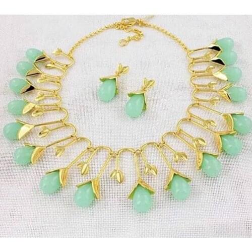 2018 Amybaby Original Factory Natural Stone Nekclace Drop Earring Limited Quantity Jewelry For Party