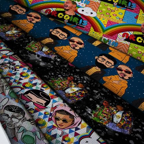 50*140cm Bullet Textured Liverpool Fabric Flower Printed DIY Tissue Kids Home Textile for Sewing Quilt Decoration Home