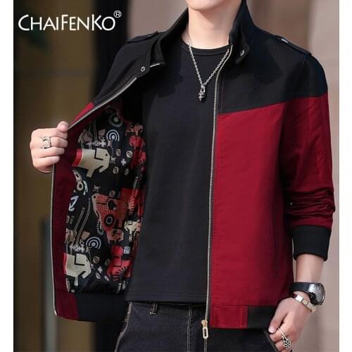 CHAIFENKO Fashion Men Bomber Jacket Casual Thin Slim Baseball Jackets Men Streetwear Hip Hop Windbreaker Zipper Jacket Coat Male