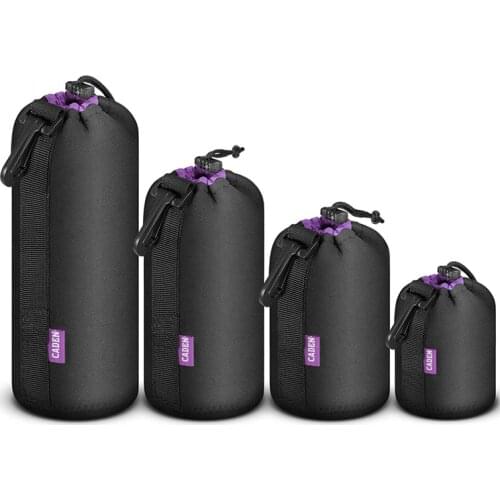 Camera Lens Case Video Photo DSLR Lens Pouch Bag Thickness Soft Neoprene DSLR Lens Pocket Box for Canon Nikon Sony Pentax Lens