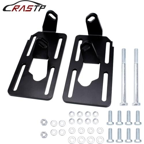 Black Steel Engine Swap Mount Brackets Kit Engine Compartment Fits for LS1 LS2 LS6 LSX Blazer Suburban Pickup 2wd RS-EM1022