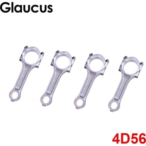 4pcs D4BX D4BF D4BA D4BH 4D56 engine connecting rod Conrod for Hyundai H150 H200 SATELLITE GRACE GALLOPER II 2476cc 2.5 D TD