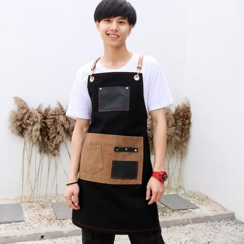 Apron Denim Barber Barber Milk Tea Shop Restaurant Florist Male and Female Work Clothes