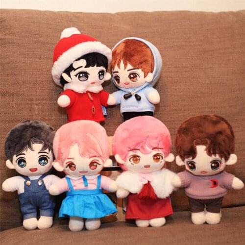 25cm China Doll Cute Cartoon Boy Plush Toy Doll Stuffed Toy Pillow Superstar Doll Boys Soft Doll Toy Kid Birthday Christmas Gift