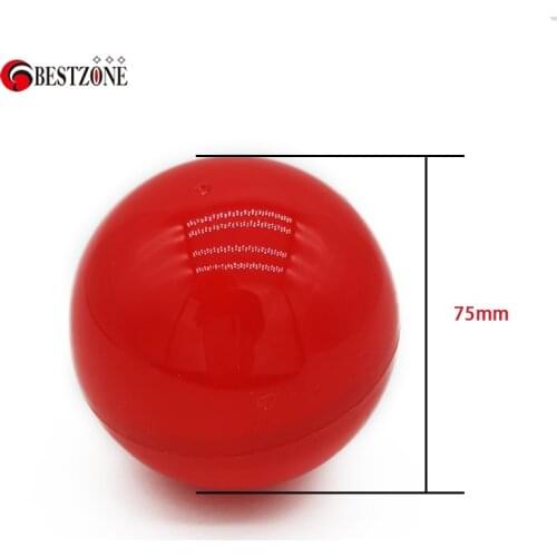 Strong Red Empty Plastic Capsules Toy 50 Pcs/Lot Diameter 75 MM 3" Sphere Container For Vending Machine