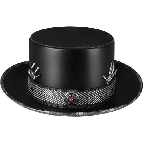 Dome Magic Hat, Steampunk Gothic Halloween Novelty Cosplay Costume Anime Accessories