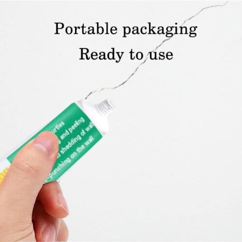 1PCS 20ml Wall Mending Agent Wall Repair Cream Latex Paint Waterproof Gypsum Wall Paint Valid Mouldproof Wall Crack Nail Repair