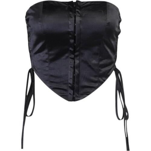 2021 Summer Crop Top Bodycon Black Vest Sexy Vest Celebrity Club Night Party