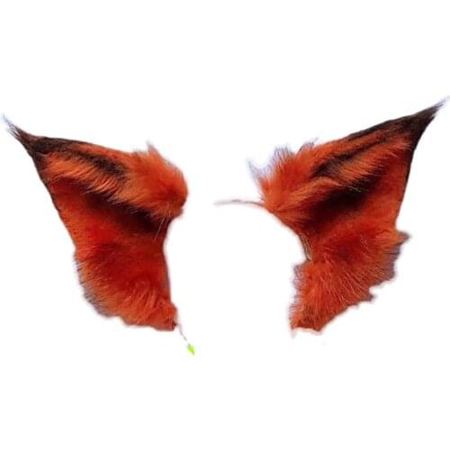 Cute Furry Animal Beast Ears HairClasp Headwear Wolf Fox Halloween Carnival Cosplay Props Fans Childrens Party Halloween Gifts