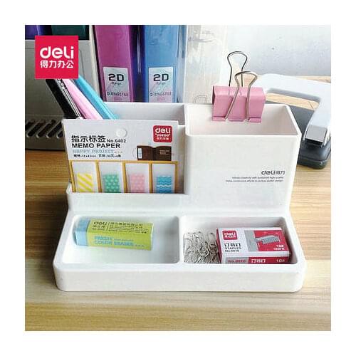 Deli Home Office Multi-function Pen Holder Stationary Storage Box Stationery Holder