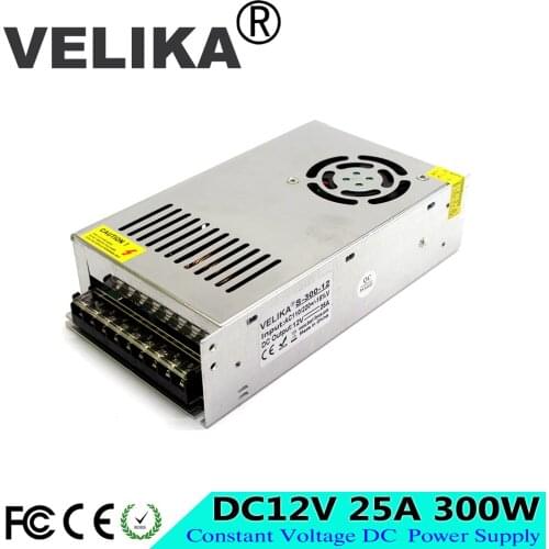 Single Output 300W 12V 25A Switching Power Supply AC110 220V Input Voltage Transformer AC to DC12V For Led Strip light display