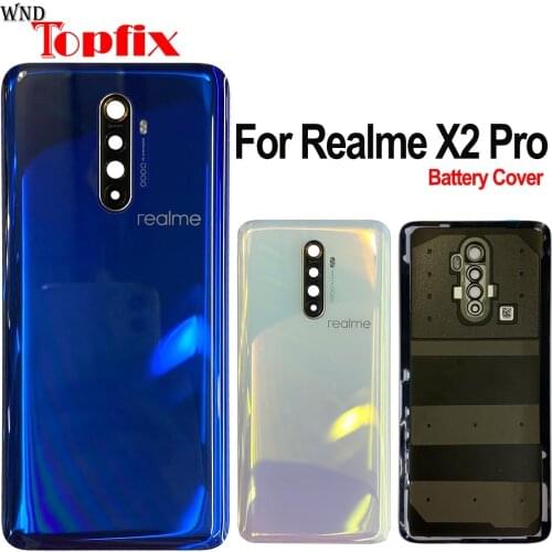 Original For Oppo Realme X2 Pro Back Housing Back Cover Battery Case For Realme X2 Pro Battery Cover Replacement