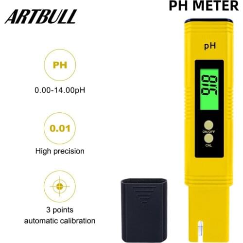 Digital LCD PH meter 0.01 PH High Precision Water Quality Tester for Aquarium Pool Water Laboratory PH Pen