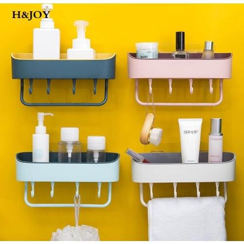 Bathroom Shelves Storage Shampoo Rack Organiser Racks And Shelves For Storage Shower Rack No Drill Suction Hanging Shower Rack