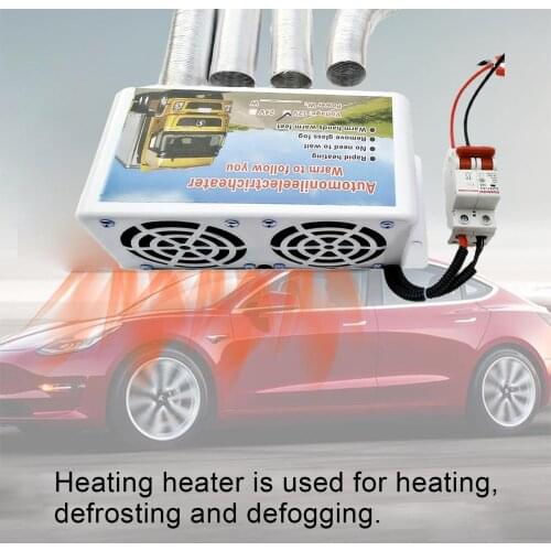 12V Portable Car Heater 500W-1000W 3 Holes Vehicle Windscreen Demister Defroster Car Accessories