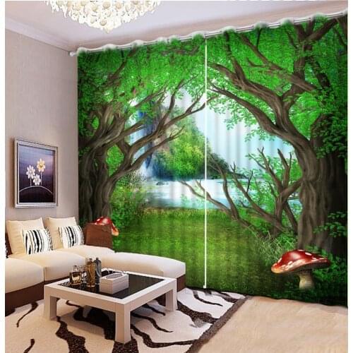 Luxury 3D Blackout Window Curtains cartoon Blackout Shade Window Curtains