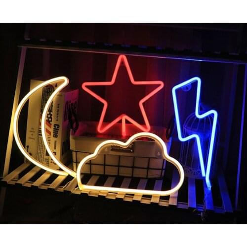 LED neon confession romantic decoration lamp modeling lamp USB battery dual-use atmosphere night light house decoration gift