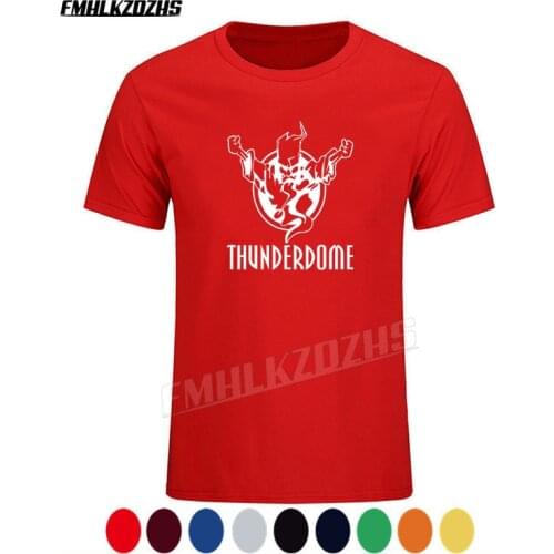 Thunderdome Hardcore Mens Summer Pure Cotton High Quality Brand T-shirt Fashion Trend Tshirt Top Short Sleeve Tee T171