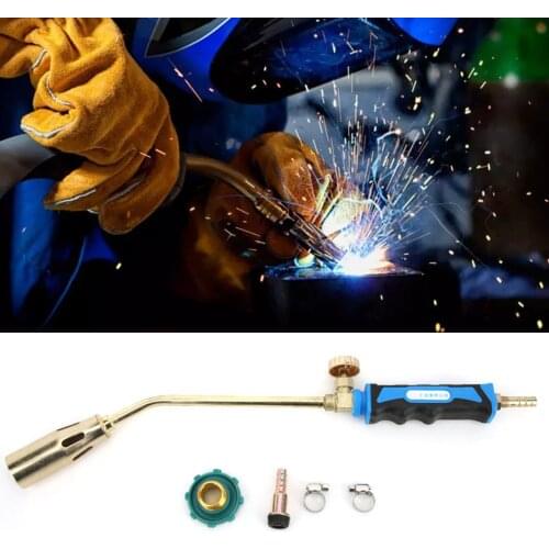 Tig Accessories Industrial Grade Liquid Petroleum Gas Blowtorch Burner Weed Control Torch 35mm Flamethrower Camping Welding BBQ