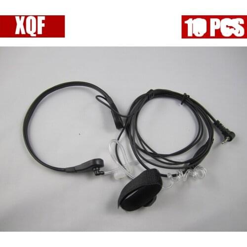 XQF 10PCS 1PIN Right Angle Earpiece for Motorola Radio 6200 5800 two way radio