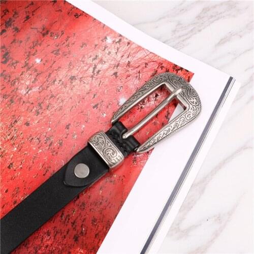 Women Belt 2020 New Cool Ins-Style European and American-Style Punk Style Fashion Wild Jeans Belt Luxury Belt High Quality