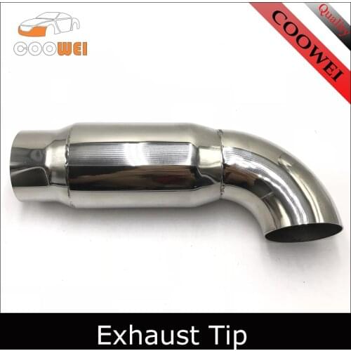 1 PCS Exhaust tip Muffler 60MM(2.36") Inlet Muffler Tip Pipe Exhaust Polished Stainless Steel Silencer