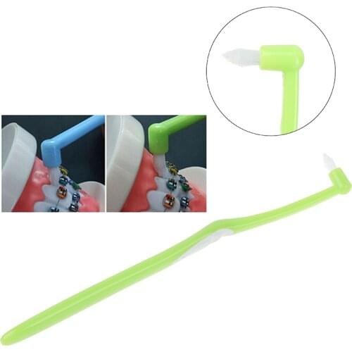 1pc Soft Toothbrush Brush Cleaners Interdental Bristle Orthodontic Braces Cleaning Interdental Tooth Brush Floss Teeth Cleaning
